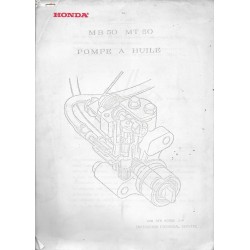 HONDA MB 50 - MT 50 (note relative à la pompe à huile)