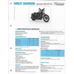 HARLEY DAVIDSON 883 Sporster (2013) fiche technique E.T.A.I