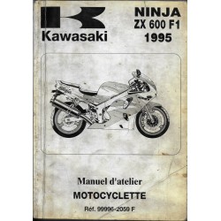 Manuel atelier KAWASAKI ZX 600 F1 de 1995  (11 / 1994)