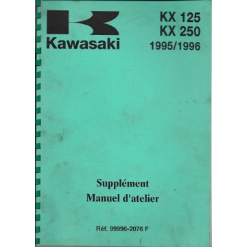 Manuel atelier KAWASAKI KX 125/250 K2 et K3 de 1995/1996 