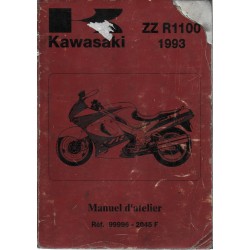 Manuel atelier KAWASAKI ZZ R 1100 de 1993 (12/1992)