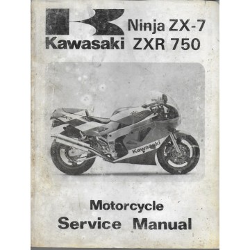KAWASAKI ZXR 750 H1 de 1989 (manuel atelier en anglais)