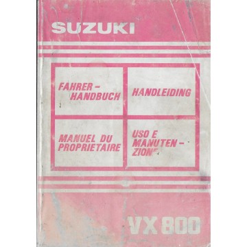 SUZUKI VX 800 N de 1995 (manuel utilisateur)