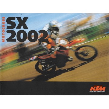 KTM SX cross de 2002 (catalogue de la gamme)