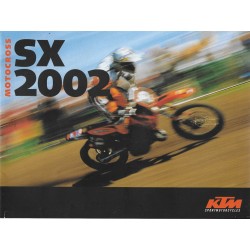 KTM SX cross de 2002 (catalogue de la gamme)