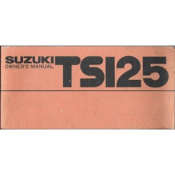 SUZUKI TS 125 C de 1977 (manuel utilisateur en angalis)