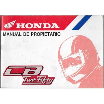 HONDA CB 250 TWO FIFTY (manuel utilisaeur en espagnol)