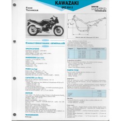 KAWASAKI GPZ 500 S (1987-93) fiche technique E.T.A.I