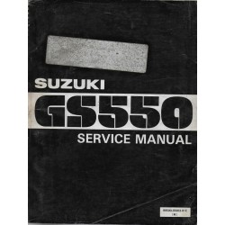 Manuel atelier  SUZUKI GS 550 modèle 1977 en anglais