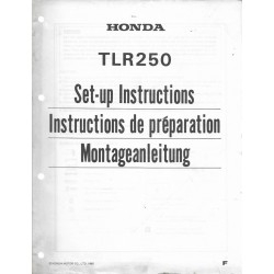 HONDA TLR 250 F de 1985 (Manuel de montage)