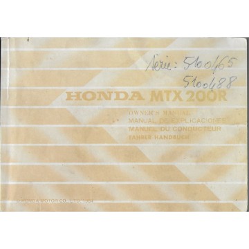 HONDA MTX 200 R de 1985