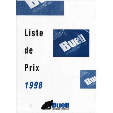 Documents originaux gamme motos BUELL 1998