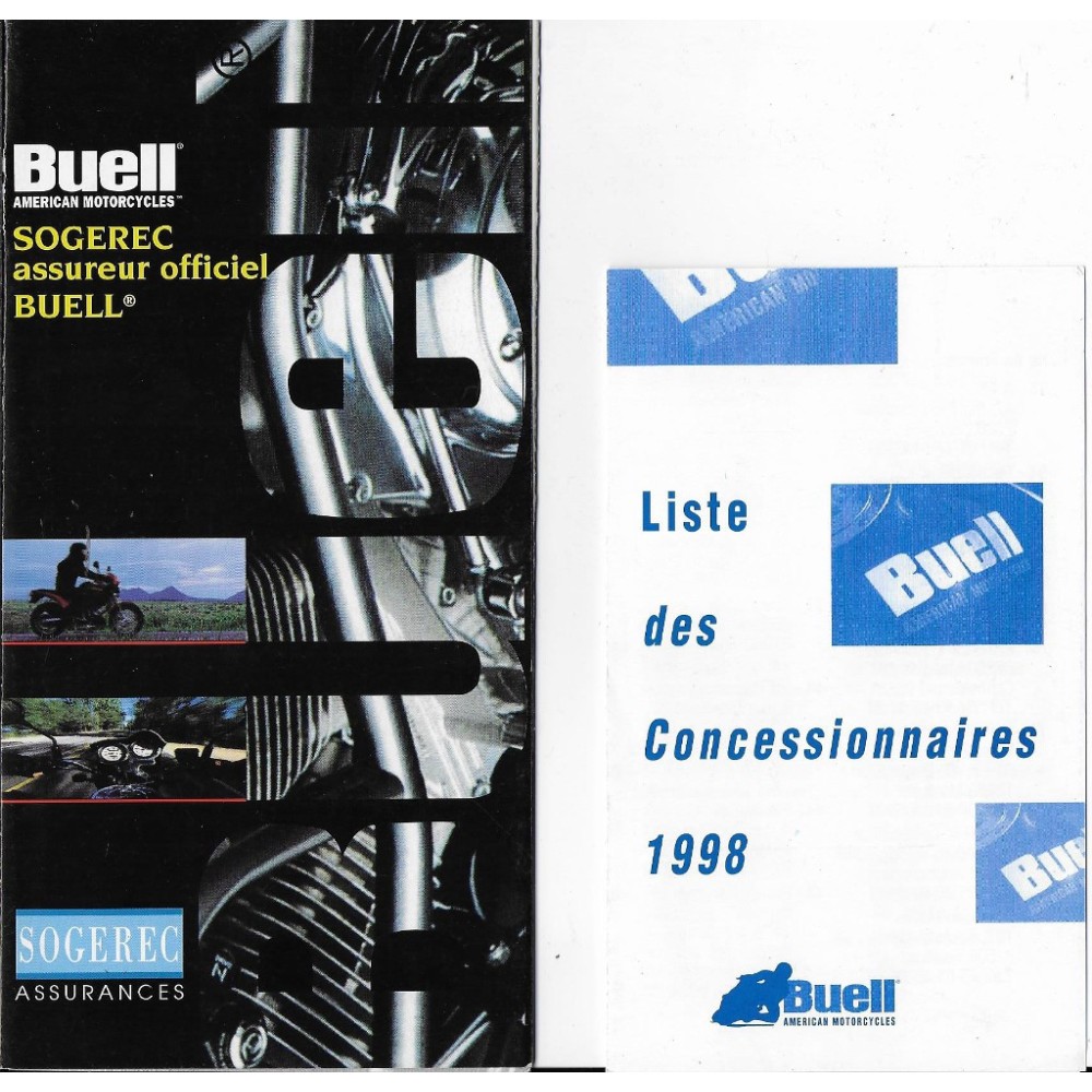 Documents originaux gamme motos BUELL 1998