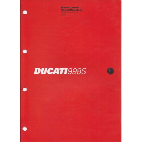 DUCATI 998S de 2002 (manuel atelier 03 / 2003)