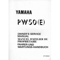 Manuel atelier YAMAHA PW 50 (E) 1993 Type 3PT
