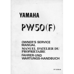 Manuel atelier YAMAHA PW 50 (G) de 1995 Type 3PT