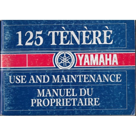 YAMAHA 125 TENERE (manuel du propriétaire)