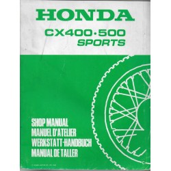 HONDA CX 400 / 500 SPORTS (Manuel de base) juin 1982