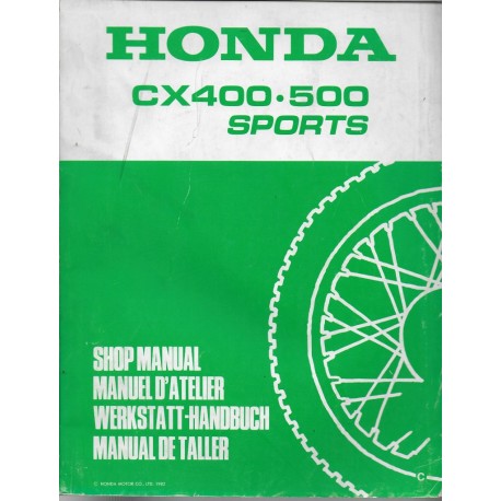 HONDA CX 400 / 500 SPORTS (Manuel de base) juin 1982