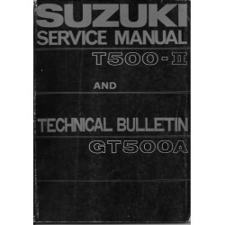 Manuel atelier  SUZUKI T 500-II et GT 500 A