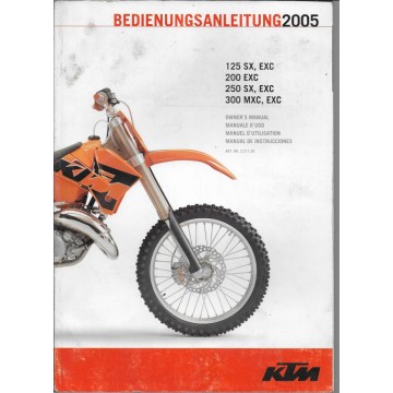 KTM 125 / 200 / 250 / 300 (SX - EXC - MXC) de 2005