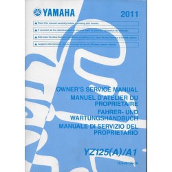 YAMAHA YZ 125 (A) / A1 de 2011 type 1C3