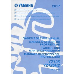 YAMAHA YZ 125 / YZ 125 H2 de 2017 type 1SR