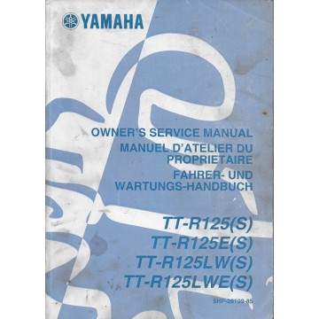 YAMAHA TT-R 125 (S) et dérivés type 5 HP modèles 2004