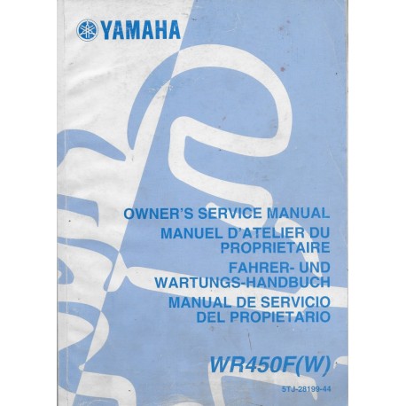 YAMAHA WR 450 F (W) de 2007  type 5TJ