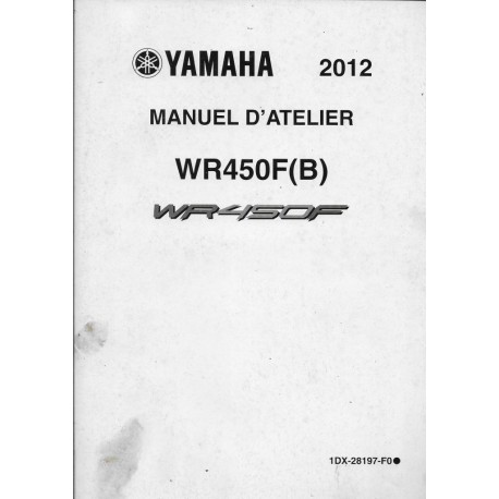 YAMAHA WR 450 F (B) de 2012  type 1DX