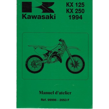 Manuel atelier KAWASAKI KX 125-K1  / KX 250-K1 de 1994