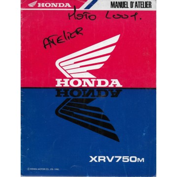 HONDA XRV 750 M  (Manuel  atelier additif 09 / 1990)