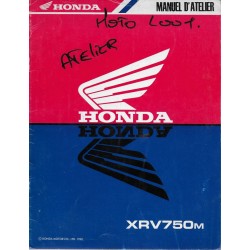 HONDA XRV 750 M  (Manuel  atelier additif 09 / 1990)