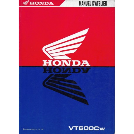 HONDA VT 600 C W de 1998 (Manuel atelier de base 12 / 97)