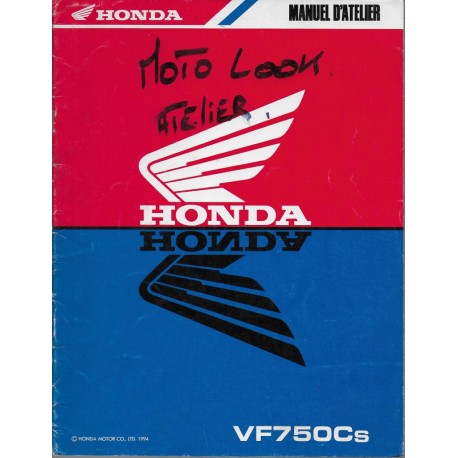 HONDA VF 750 Cs (Manuel atelier additif juillet 1994)