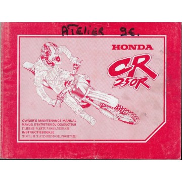 HONDA CR 250 RT Type KZ3 de 1996