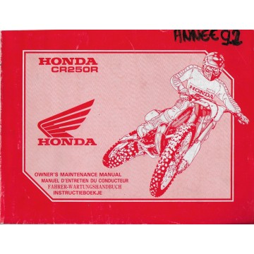 HONDA CR 250 RN Type KZ3 de 1992