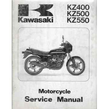 KAWASAKI KZ 400 / 500 / 550 (Manuel atelier anglais 10 / 93)