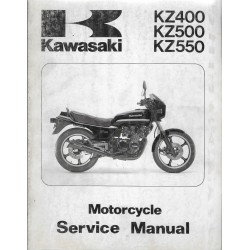 KAWASAKI KZ 400 / 500 / 550 (Manuel atelier anglais 10 / 93)