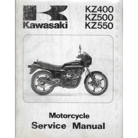 KAWASAKI KZ 400 / 500 / 550 (Manuel atelier anglais 10 / 93)