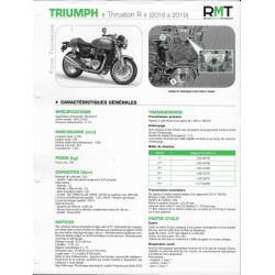 TRIUMPH "Thruxton R" 1200cc (2016 à 2019)  Fiche RMT