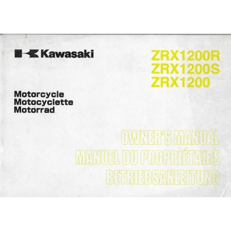 KAWASAKI ZRX 1200 / R / S (ZR1200-A2-B2-C1) de 2002 (07 / 01)
