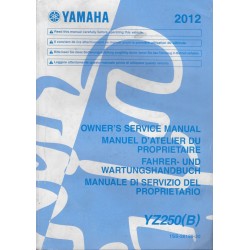 YAMAHA YZ 250  (B) modèle 2012 type 1SS