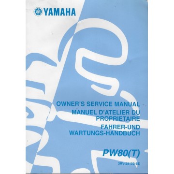 YAMAHA PW 80 (T) Type 3RV de 2005 (Manuel atelier 4 / 2004)