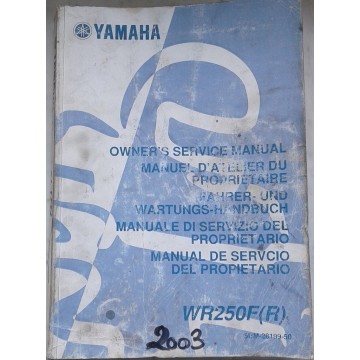 YAMAHA WR 250 F (R) de 2003 type 5UM (manuel atelier)