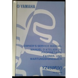 YAMAHA YZ 450 F (V) de 2006 type 2S2