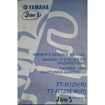 YAMAHA TT-R 125(R) / LW -R)) type 5 HP modèle 2003