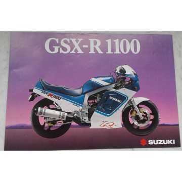 SUZUKI GSX-R 1100 de 1986 Prospectus original 