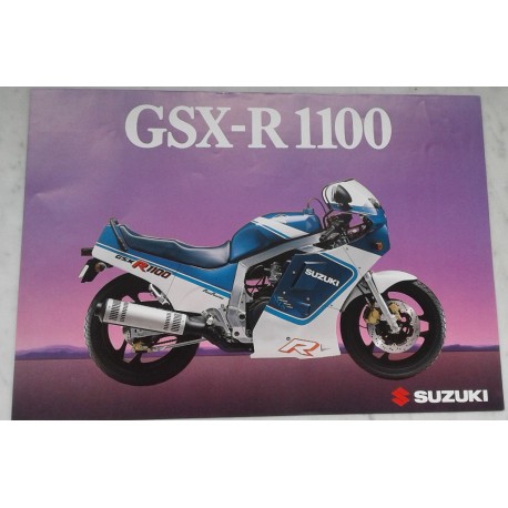 SUZUKI GSX-R 1100 de 1986 Prospectus original 