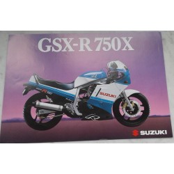 SUZUKI GSX-R 750 de 1986 Prospectus original 